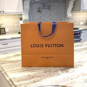 Louis Vuitton Paper Gift Bag Authentic Can Ship Flat